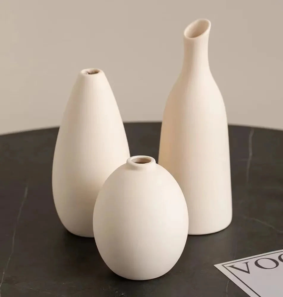 Lot de 3 vases en céramique