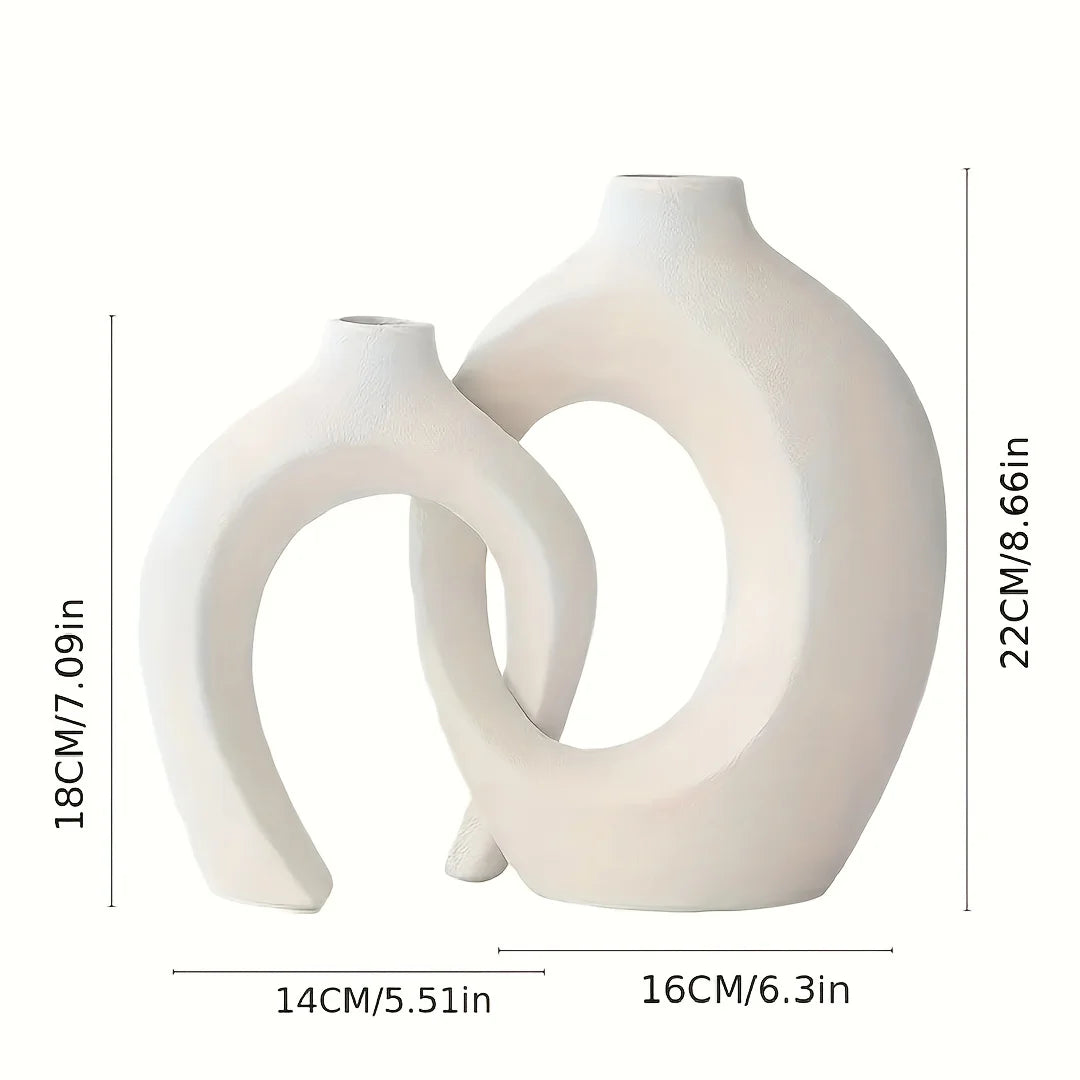 Lot de 2 vases en céramique