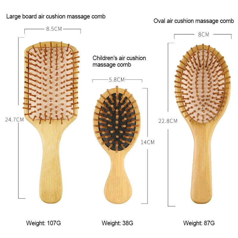 Set de Peigne/Brosse en Bambou